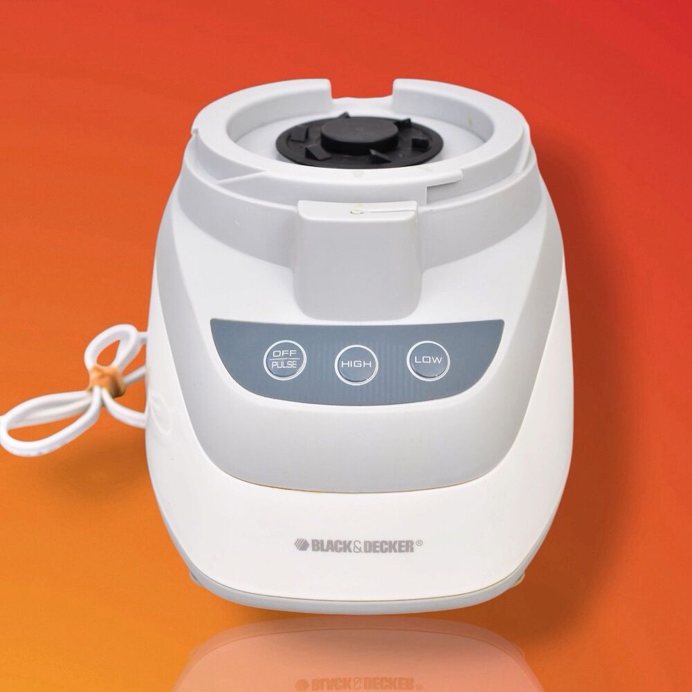 Black Decker FP2500 Food Processor BASE Only  Tested White And Gray